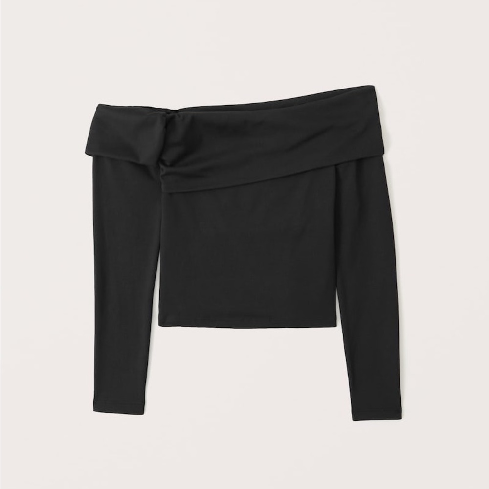 Abercrombie Seamless Fabric Off-The-Shoulder Top NWT